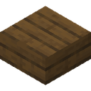 Spruce Slab.png: Inventory sprite for Spruce Slab in Minecraft as shown in-game linking to Spruce Slab with description: Spruce Slab