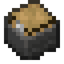 Minecart with Chest.png: Inventory sprite for Minecart with Chest in Minecraft as shown in-game linking to Minecart with Chest with description: Minecart with Chest