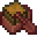 Mangrove Boat with Chest.png: Inventory sprite for Mangrove Boat with Chest in Minecraft as shown in-game linking to Mangrove Boat with Chest with description: Mangrove Boat with Chest
