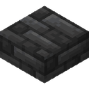 Deepslate Tile Slab.png: Inventory sprite for Deepslate Tile Slab in Minecraft as shown in-game