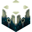Sculk Shrieker.png: Inventory sprite for Sculk Shrieker in Minecraft as shown in-game linking to Sculk Shrieker with description: Sculk Shrieker
