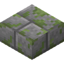 Mossy Stone Brick Slab.png: Inventory sprite for Mossy Stone Brick Slab in Minecraft as shown in-game linking to Mossy Stone Brick Slab with description: Mossy Stone Brick Slab