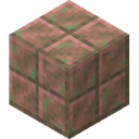 Exposed Cut Copper Stairs.png: Inventory sprite for Exposed Cut Copper Stairs in Minecraft as shown in-game linking to Exposed Cut Copper Stairs with description: Exposed Cut Copper Stairs