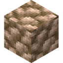 Block of Raw Iron.png: Inventory sprite for Block of Raw Iron in Minecraft as shown in-game linking to Block of Raw Iron with description: Block of Raw Iron