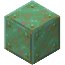 Waxed Weathered Copper.png: Inventory sprite for Waxed Weathered Copper in Minecraft as shown in-game linking to Waxed Weathered Copper with description: Waxed Weathered Copper