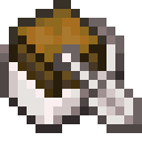 Pale Oak Boat with Chest.png: Inventory sprite for Pale Oak Boat with Chest in Minecraft as shown in-game linking to Pale Oak Boat with Chest with description: Pale Oak Boat with Chest