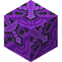 Purple Glazed Terracotta.png: Inventory sprite for Purple Glazed Terracotta in Minecraft as shown in-game linking to Purple Glazed Terracotta with description: Purple Glazed Terracotta