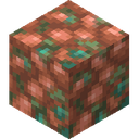 Block of Raw Copper.png: Inventory sprite for Block of Raw Copper in Minecraft as shown in-game linking to Block of Raw Copper with description: Block of Raw Copper