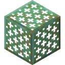 Waxed Weathered Copper Grate.png: Inventory sprite for Waxed Weathered Copper Grate in Minecraft as shown in-game linking to Waxed Weathered Copper Grate with description: Waxed Weathered Copper Grate