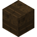 Dark Oak Shelf.png: Inventory sprite for Dark Oak Shelf in Minecraft as shown in-game
