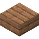 Jungle Slab.png: Inventory sprite for Jungle Slab in Minecraft as shown in-game linking to Jungle Slab with description: Jungle Slab