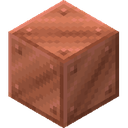 Block of Copper.png: Inventory sprite for Block of Copper in Minecraft as shown in-game linking to Block of Copper with description: Block of Copper