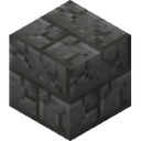 Cracked Deepslate Bricks.png: Inventory sprite for Cracked Deepslate Bricks in Minecraft as shown in-game linking to Cracked Deepslate Bricks with description: Cracked Deepslate Bricks